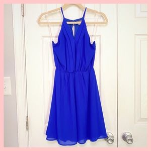 Rags to Wishes cobalt blue a-line dress